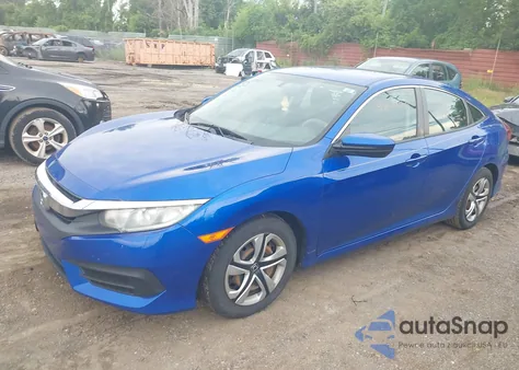 2017 Honda Civic Lx из США, поврежденный, VIN 19XFC2F56HE080567